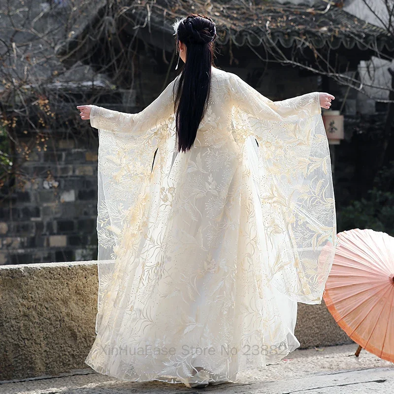 VODA Hanfu Ženske Obleke Metulj Tradicionalni Kitajski Slog Maturantski Formalno Rojstni dan Božično Darilo Ples Cosplay Fazi XXXL