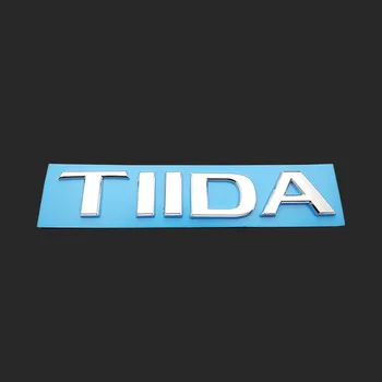 Za NISSAN 2005 -2021 TIIDA Emblem TIIDA Zadaj Prtljažnik angleški Pismo Logotip Nalepko