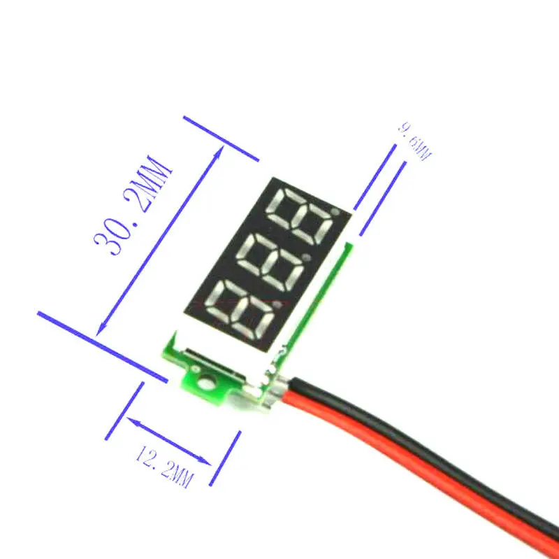 0.28 palčni Digitalni LED Mini Prikaz Modul DC 0-100V Voltmeter Napetost Tester Plošči Merilnik, Merilnik za 5v 12v motorno kolo Avto
