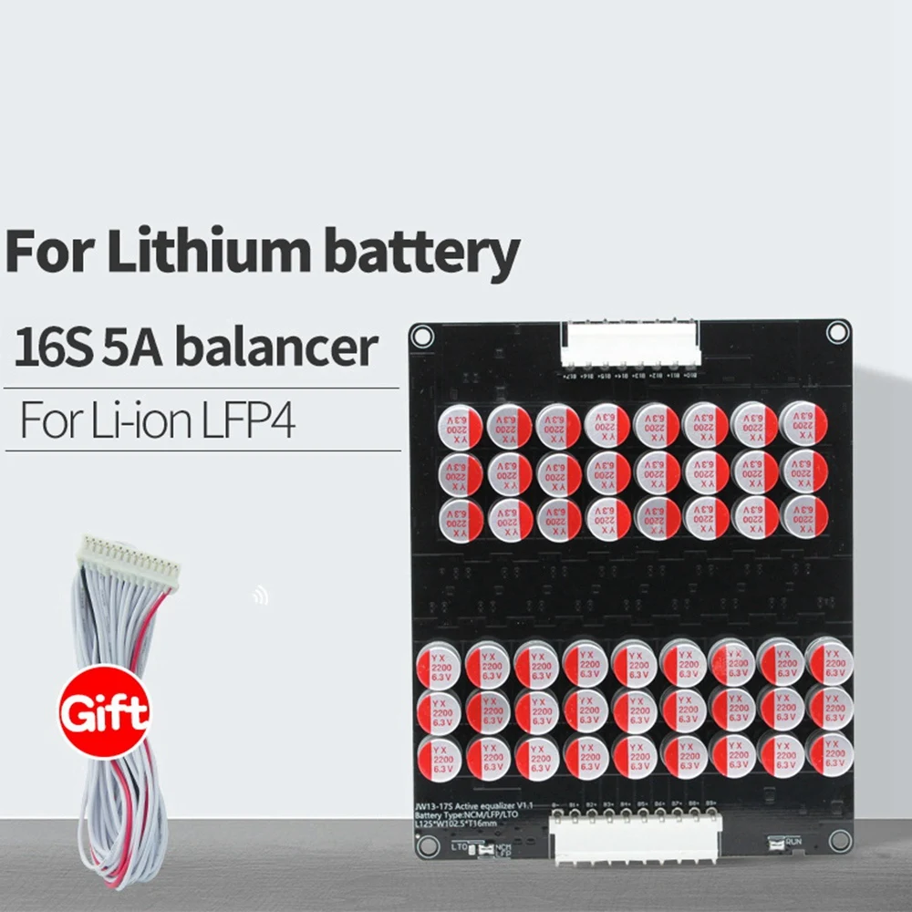 16S 5A Bilance Li-Ion Lifepo4 Lto Aktivno Litijeva Baterija Izenačevalnik Balancer Ploščo Kondenzator 48V 60V 16S