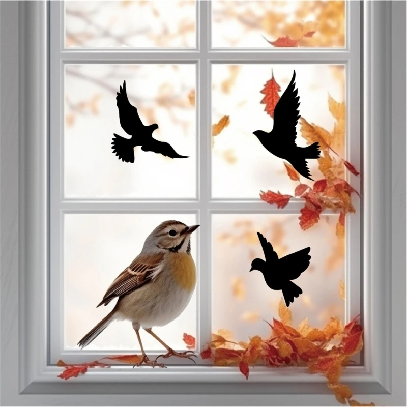 16x Okno Oklepa Hummingbird Okno Nalepke Steklena Vrata Decals Preprečevanje Ptica