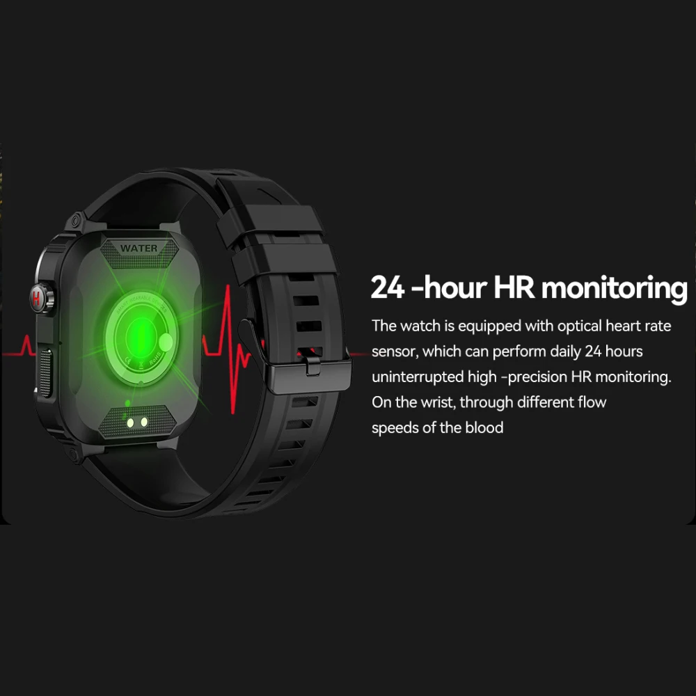 1~6PCS Nov klic Pametno Gledati Moške IP68 5ATM Nepremočljiva Prostem Šport Fitnes Tracker Health Monitor Smartwatch za