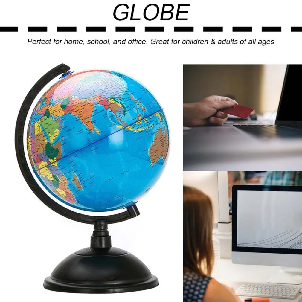 20 cm Beli Svet, Zemljevid, Globus z Vrtljivo Stojalo Geografija Izobraževalne Igrače Izboljšanje Znanja Zemlje in Geografija angleščina Vroče