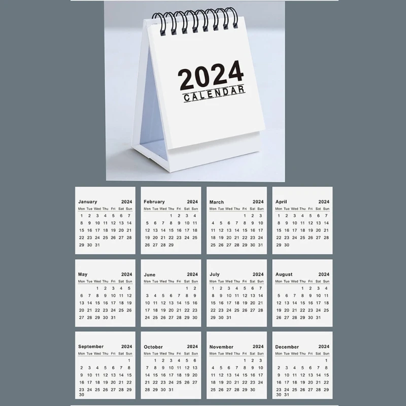2024 Mini Koledar Izletov za Office Študija Okolje 2024/Jan 2024, da Jun.2025 Dropship