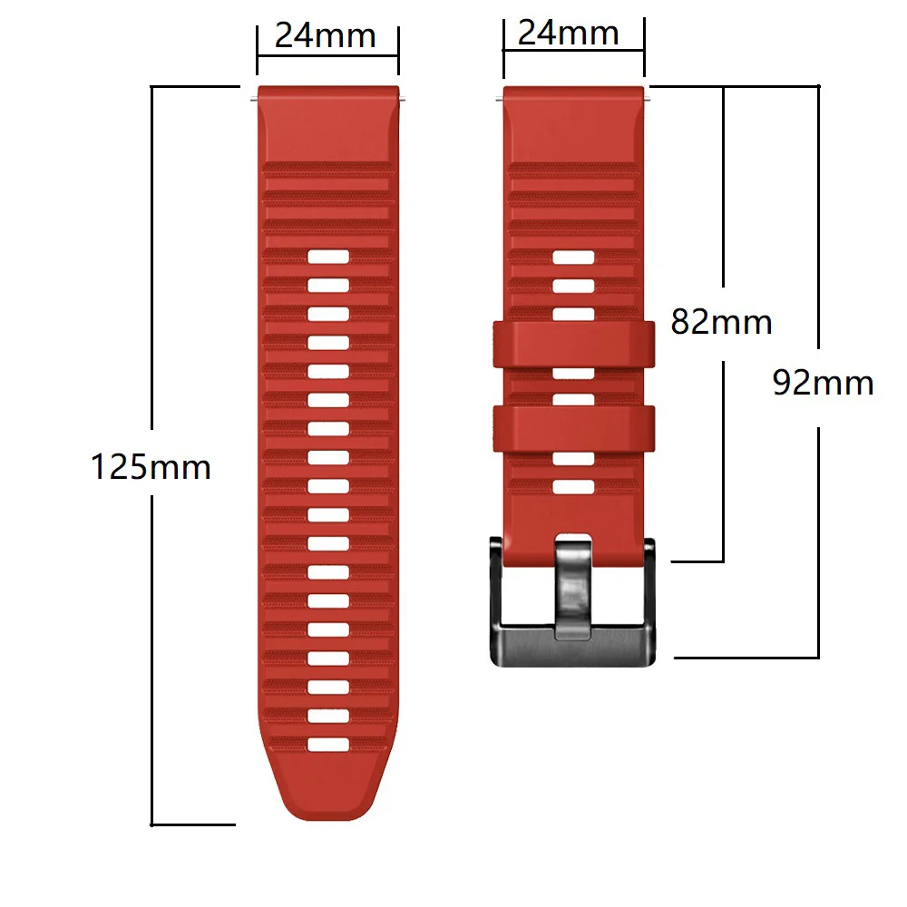 24 mm Silikonski Watchband Trak Za Zeblaze Ares 3 Zapestnica Manšeta Za Zeblaze Ares 3 Watch Band Zamenjava Zapestnica Trak