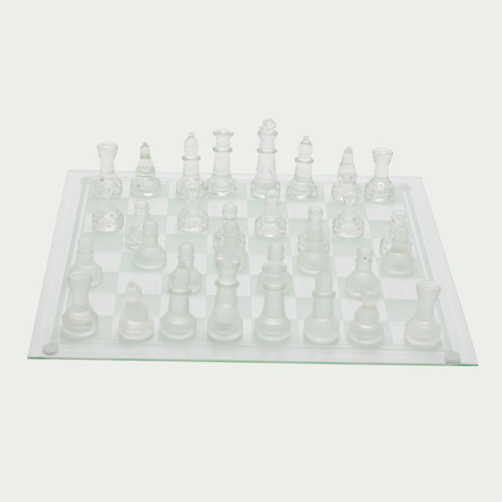 25x25cm Mat prozorno Umetno Kristalno Internationalser Šah z Checker Krovu