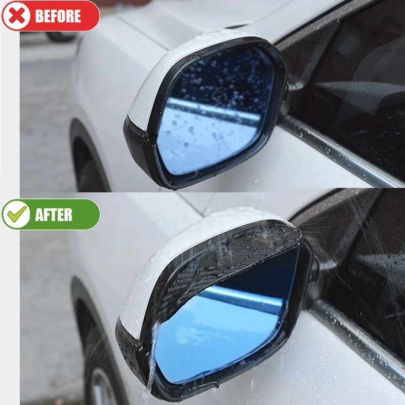 2PCS Avto Rearview Mirror Dež Obrvi Vizir Ogljikovih Vlaken Strani za Skoda Kodiaq Roewe Ei5 Alfa Romeo Mito Sonce Patron Za Avto