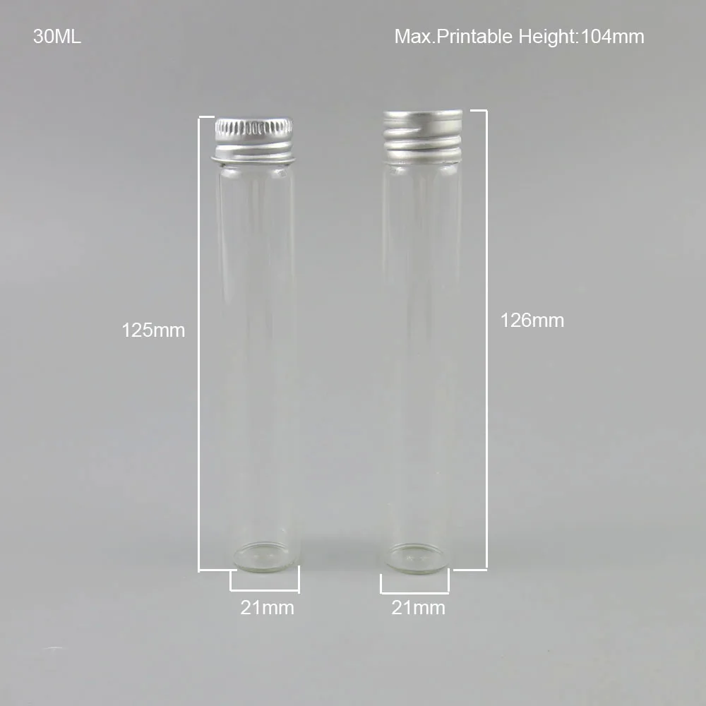 360 x 30 ml Prazno prozornega Stekla Vijak Vratu Vzorec Vial 1OZ Transparentno Steklo Eterično Olje Steklenice Z Aluminijasto Zaporko Za Kozmetične