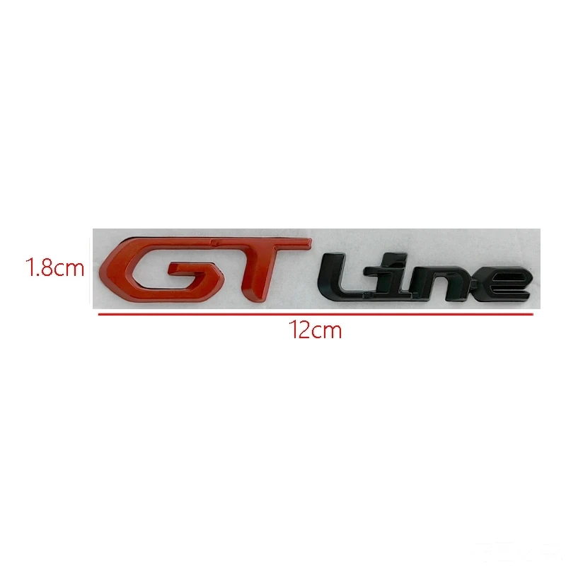 3D Kovinskih Logotip GT Line Emblem Trunk Značko Nalepke, Nalepke Za Sonata Kia GT LINE ELANTRA Sportage Žaoka KX5 K3 K4 K5 Dekoracijo