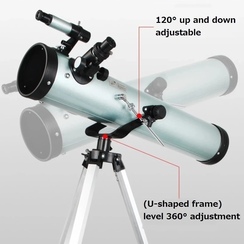 76700 Velike Newtonian Reflektor High Definition Astronomski Teleskop Močan Izcedek Možnosti Za Otroka, Otrok Darila Monoculars