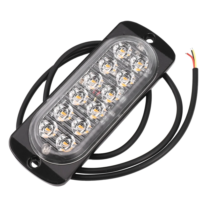 8 Kos 12-Amber LED Flash Utripa Recovery Strobe Avto Signal v Sili LED Oranžna Žar Razčlenitev Luči Luči za Meglo Svetilnik