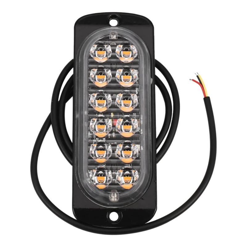 8 Kos 12-Amber LED Flash Utripa Recovery Strobe Avto Signal v Sili LED Oranžna Žar Razčlenitev Luči Luči za Meglo Svetilnik