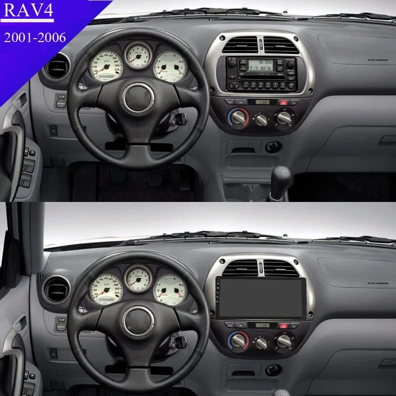 8G+128G CarPlay 2din Android AutoRadio GPS Multimedia Player za Toyota RAV4 Rav 4 2001 2002 2003-2006 DSP IP-je, 2 DIN Avtomobilski stereo sistem