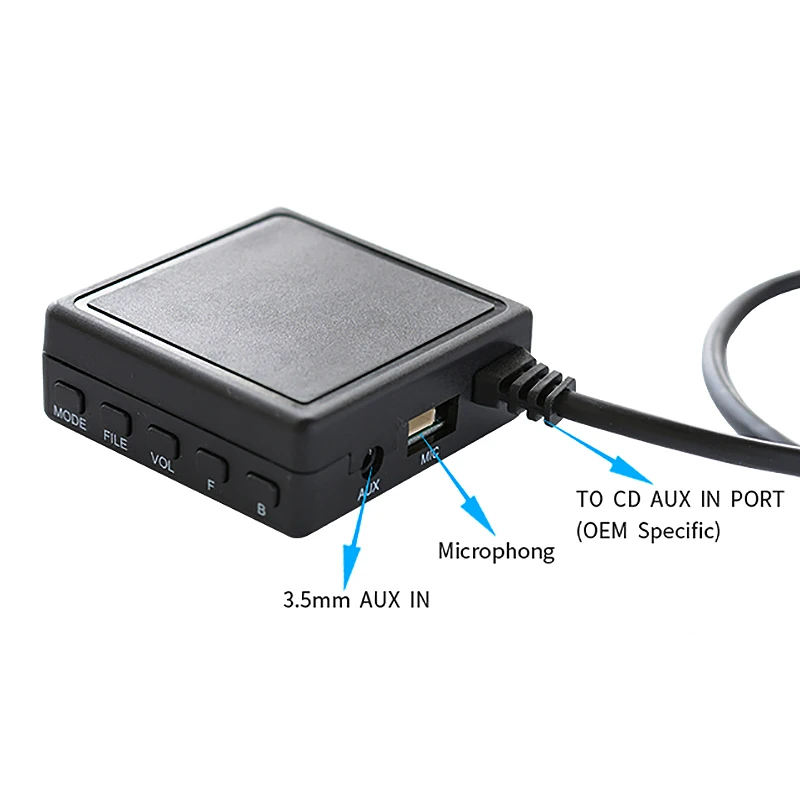 Avto Bluetooth 5.0 AUX Kabel Adapter TF USB Primerni za Peugeot 207 307 308 407