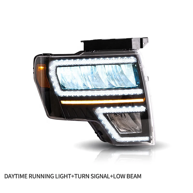 Avto LED Žarometi Zagon Animacije DRL Raptor Sprednje luči Za Ford F150 2009 2010 2011 2012 2013 2014