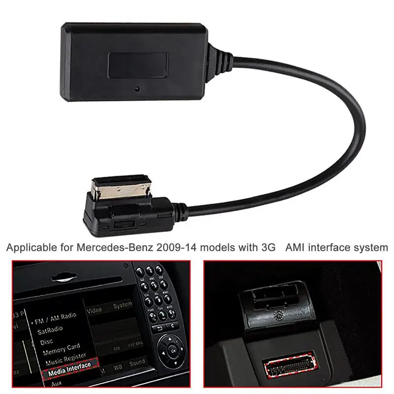 Avto Wireless Brezžični Modul za Audio Prenos Glasbe Adapter MMI AMI Vtičnice Priključek Za Mercedes Avto Elektronike Kabel