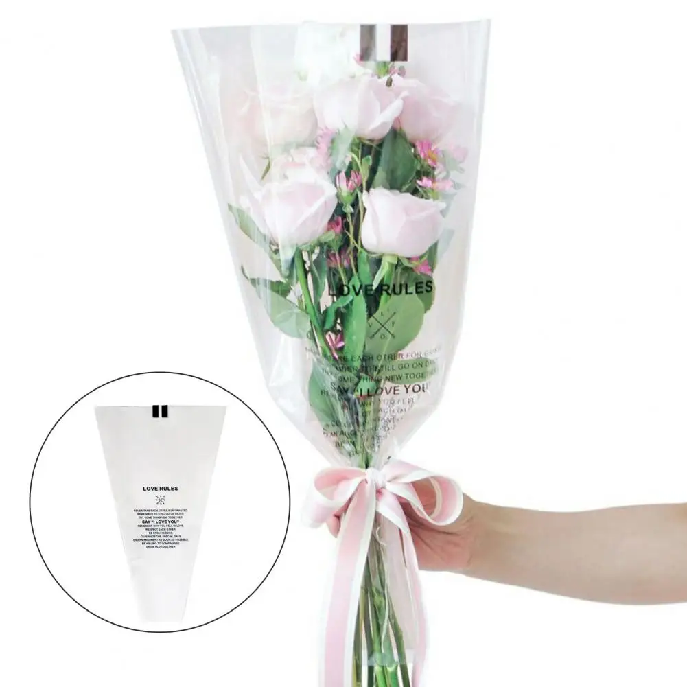 Cvet Vrečke Pakiranje Elegantno Pregleden Cvet Embalaža, Vrečke za Preprosto Darilo Predstavitev Vodoodporni Material za enkratno
