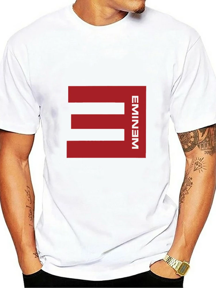 Eminem Tshirt Moški Unisex Hip hop Majica Classic Glasbene založbe, Run DMC New York T-shirt Tees Harajuku Tees Harajuku