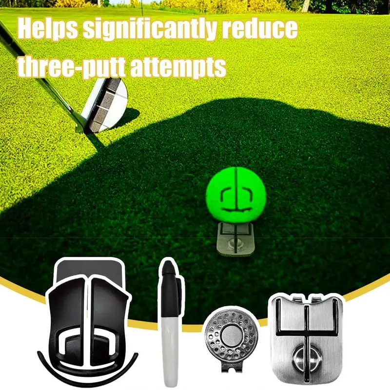 Golf Žogo Ce Orodje Za Golf Žogo Označevalcev Golf Ce Set Golf Žogo Linijskih Trojno Skladbo Palico Matrica Pribor Za Golfer