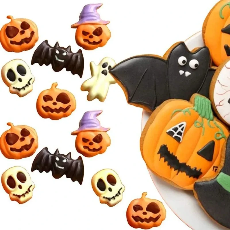 Halloween Silikonski Torto Plesni Čokolado Plesni Non-stick Sladkarije, Pecivo Milo Peka Plesni Otrok Darilo Torta Dekoraterstvo Orodja