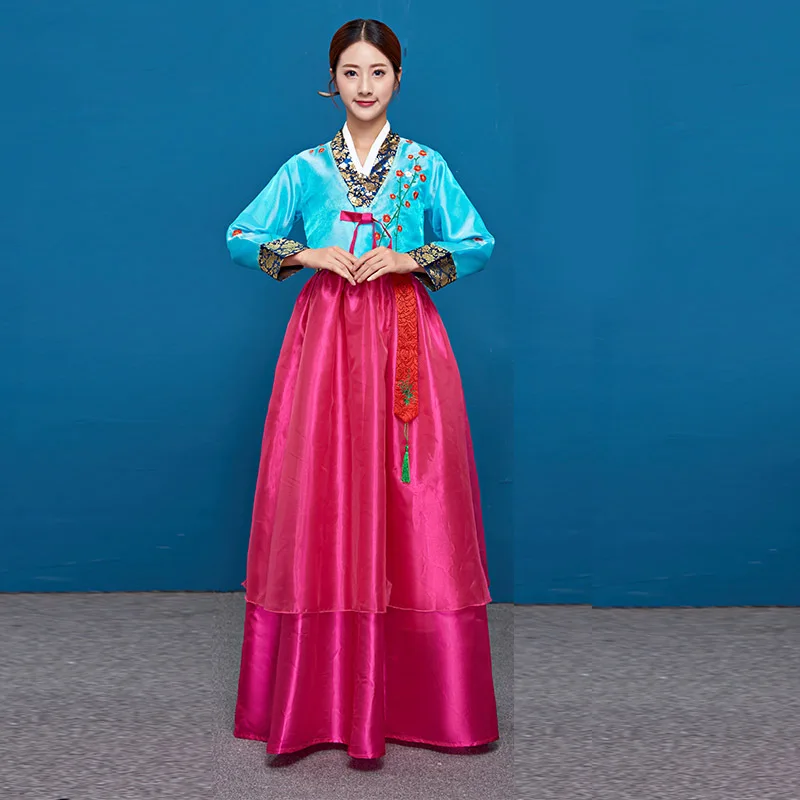 Hanbok Korejski Odraslih Uspešnosti Obleko Etnične Plesno Obleko Uspešnosti Obleko Letno Srečanje Uspešnosti Obleko Nastavite Novo Pomlad