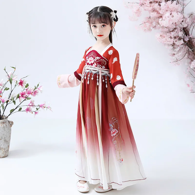 Hanfu Dekleta Kitajski Folk Dance Kostumi Stari Cosplay Tradicionalno Kitajsko Obleko Fazi Pravljice Uspešnosti Fotografija Kostum