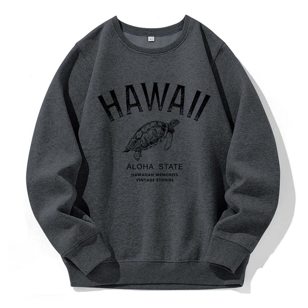 Havajih Aloha Članica Morska Želva Tiskanje Moških Hooded Svoboden Prevelik Runo Trenirka, Športna Ulica Hoody Modni, Klasični Hoodies