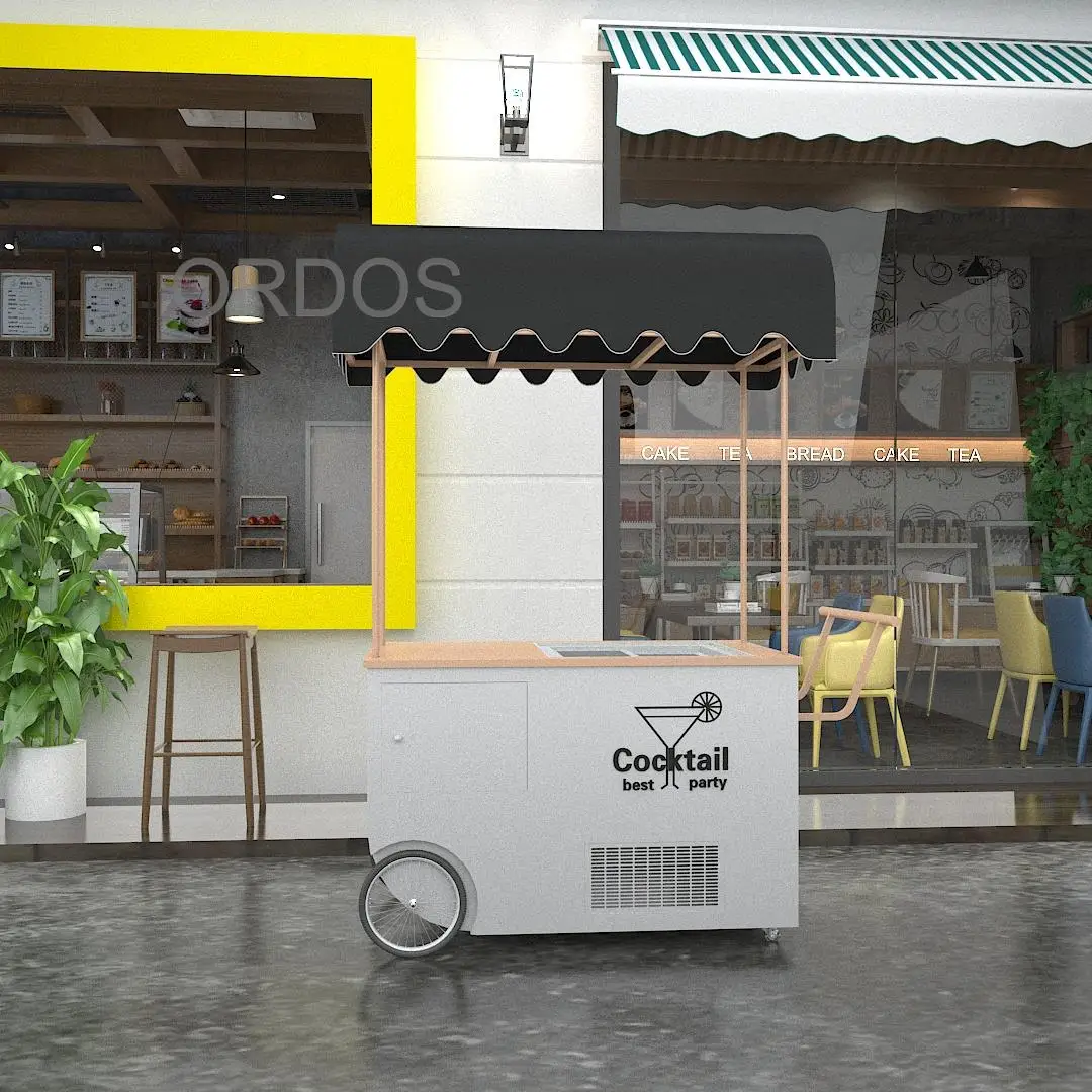 Ice Cream Prodajni Tovornjak Gelato Voziček Italijanski Meri Prosky Mobile Mini Street Food Kabina Voziček Za Tajska