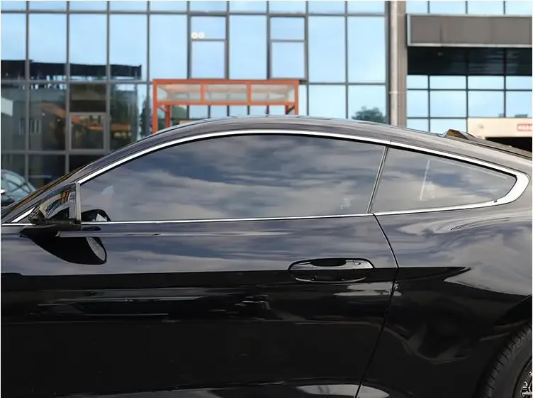 Iz Nerjavečega Jekla, Polno Okensko Polico Okvir Vrat Center Stebrov Oblikovanje Okraskov Kritje Za Ford Mustang 2015-2022