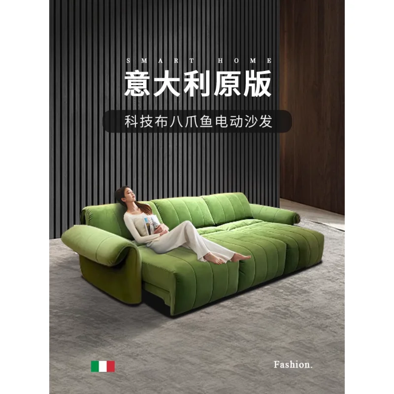 Kavč postelja z dvojnim namenom zložljive minimalističen italijanski dnevna soba funkcionalne flanela kavč