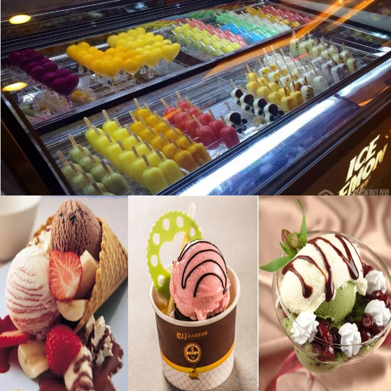 Komercialni Sladoled Zaslona Kabinet, velika Zmogljivost Popsicle Zaslon Omare Zamrzovalne skrinje za Zagotavljanje Kakovosti