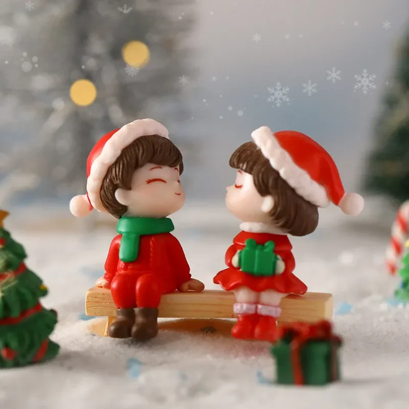 Ljubitelji Vesel Božič Nekaj Miniaturne Figurice Santa Claus Snežaka Mikro Krajine Okraski za Domače Namizne Dekoracije