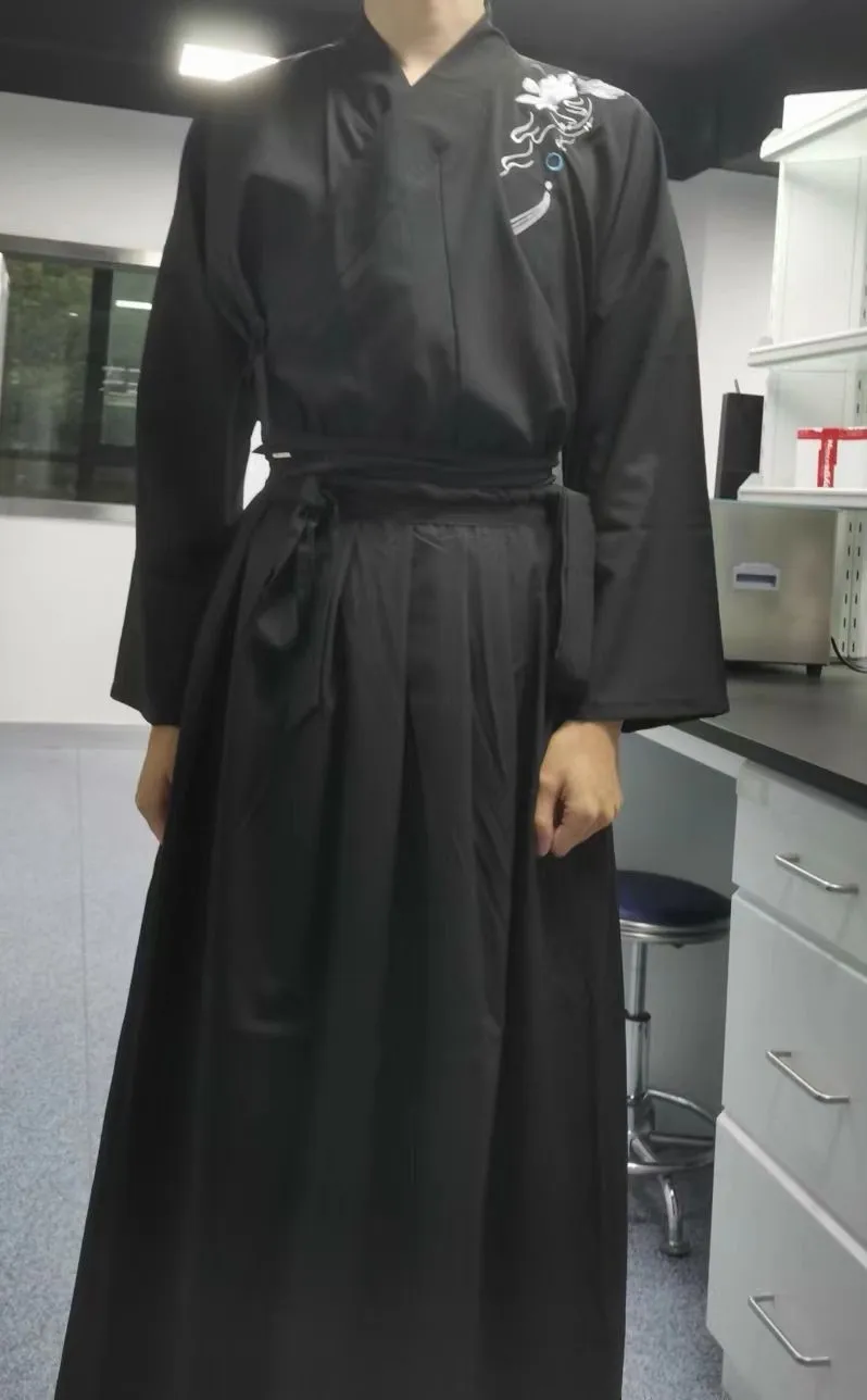 Moški Hanfu Mo Dao Zu Shi Cosplay Kostum Tradicionalni Kitajski Slog Mečevalec Fazi Cosplay Oblačila Človek Japonski Samuraj Kimono