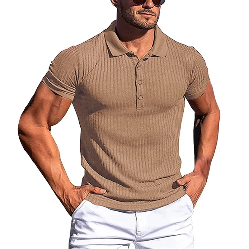 Moški s Golf Priložnostne Majice Kratek Rokav Belovrati Vrhovi Barva Slim Fit Dela Atletske Uspešnosti Majice