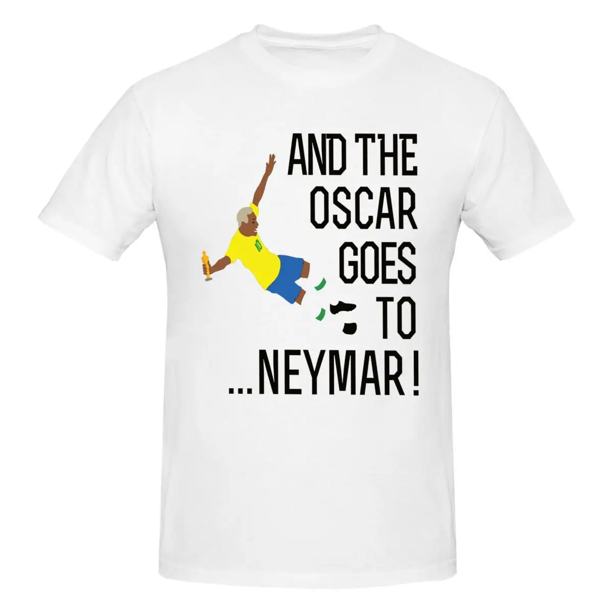 Neymar In Jr Brazilija Praznovanje Nogometni Napadalec 36 Odraslih T-shirt Sveže Tshirt Edinstven