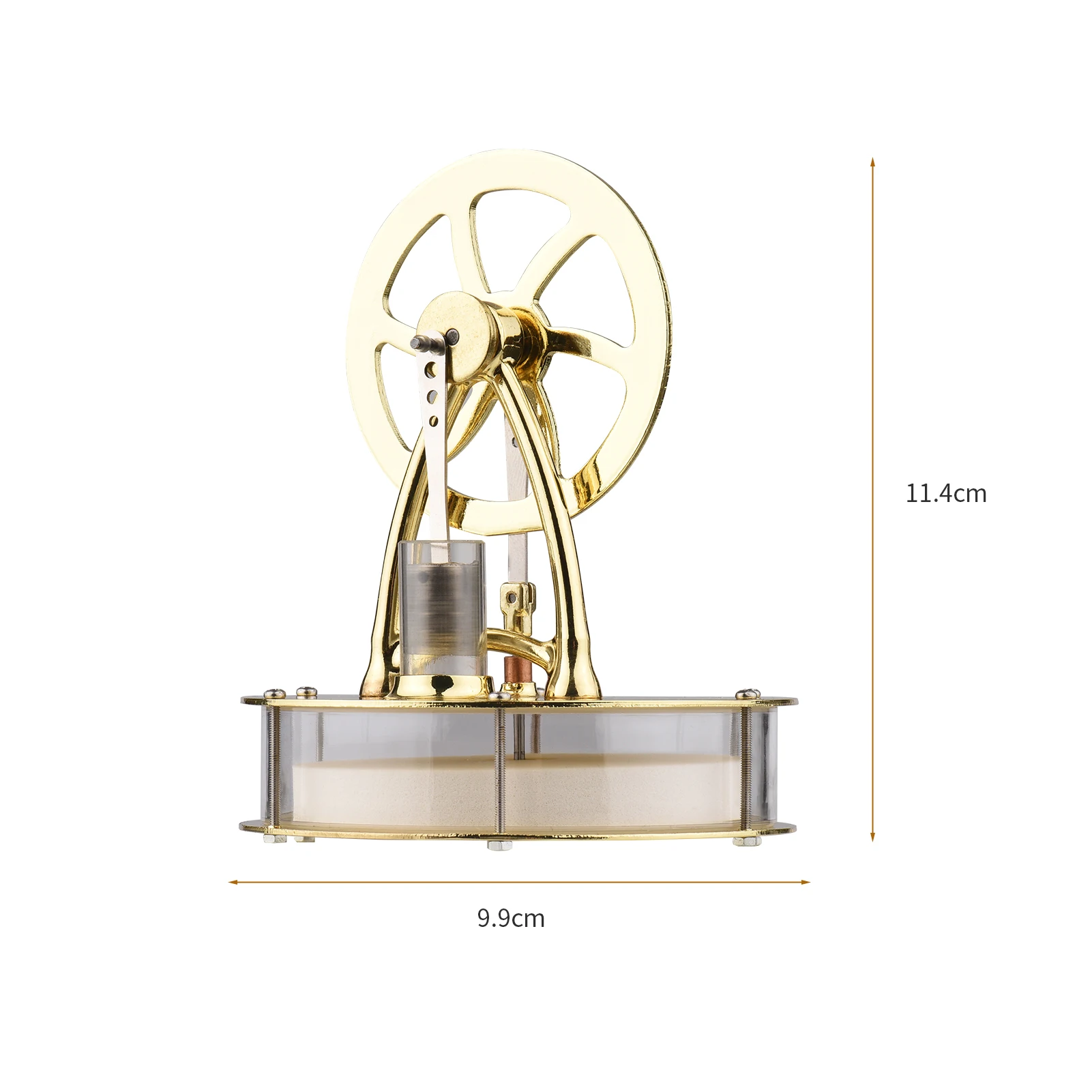 Nizke Temperature Stirling Motor Sestavil Električne energije Generator Toplote Preizkus Telesne Generator Model z Vztrajnikom Design