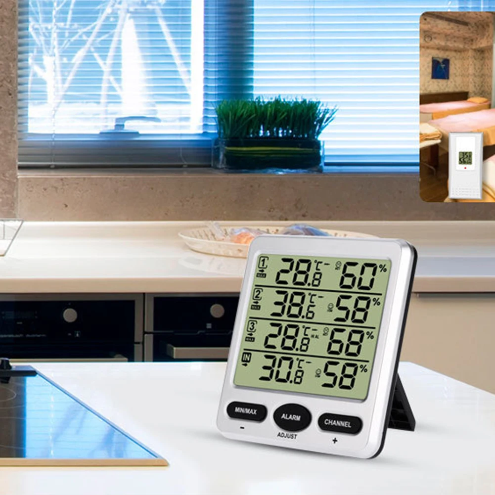 Ohranite Nadzor Vašega Doma\ \ 's Podnebnimi s tem Brezžični Notranji Zunanji Termometer, Higrometer Vremenske Postaje