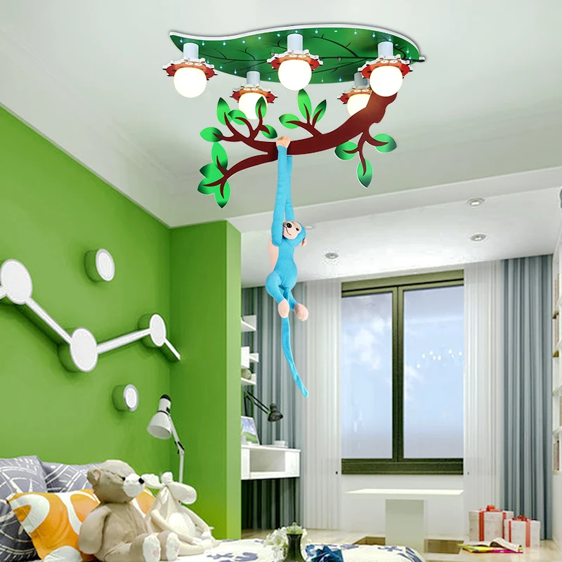 Otroška Soba Lučka Fant Ustvarjalne Risanka Stropne Svetilke LED Zaščito za Oči za Varčevanje z Energijo Svetilke Dekle Spalnica Svetlobe Vrtec