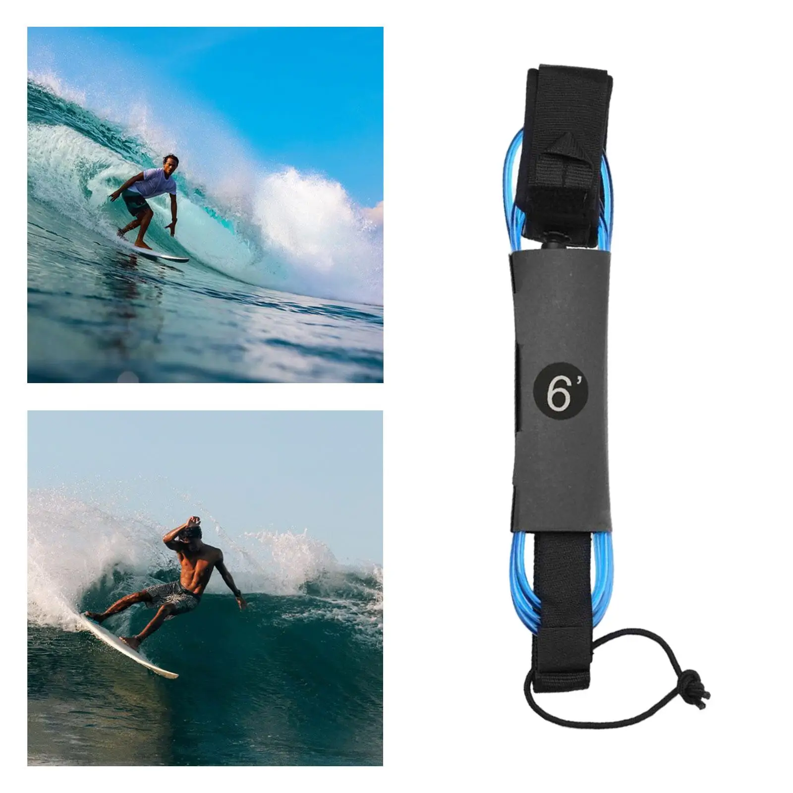 Paddle Board Gleženj Trak Surf Vrvici Nastavljiv 5 mm Debel Elastična Deskanje Kabel Varno Povodec Deskanje Povodec za Zunanjo Longboard