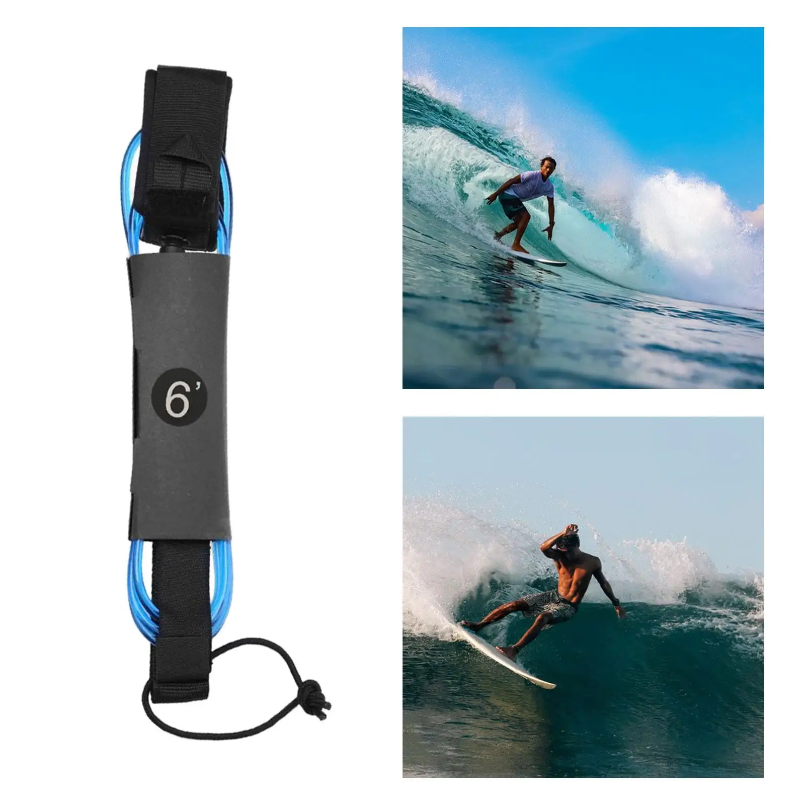 Paddle Board Gleženj Trak Surf Vrvici Nastavljiv 5 mm Debel Elastična Deskanje Kabel Varno Povodec Deskanje Povodec za Zunanjo Longboard