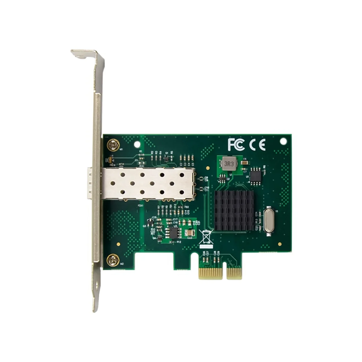 PCIE X1 Gigabitno mrežno Kartico PCI-Express Kartico Riser BCM5720 En Optični Port Gigabit Vlaken Strežnik Omrežje