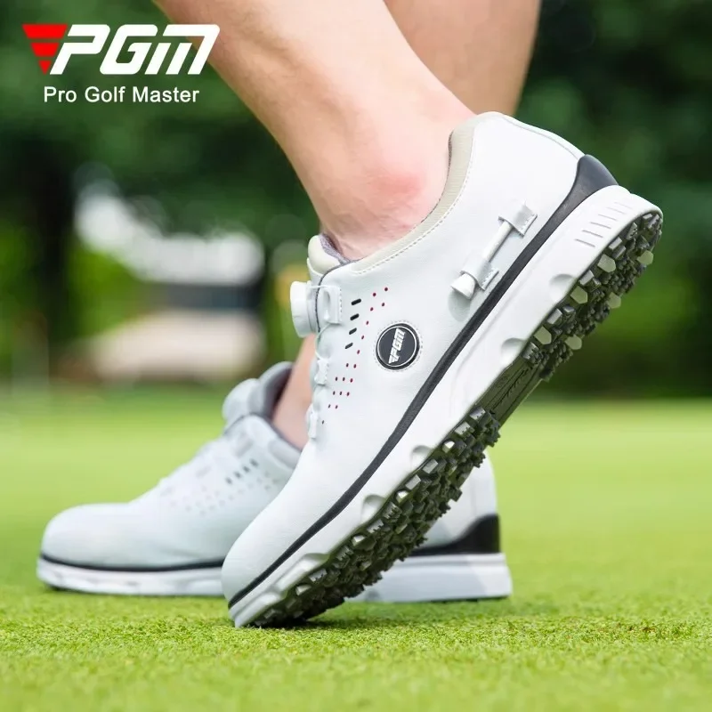 PGM Moški Čevlji za Golf Hitro Vezna Shoelaces Anti-strani Slip Nepremočljiva Športne Moške Čevlje, Superge XZ302