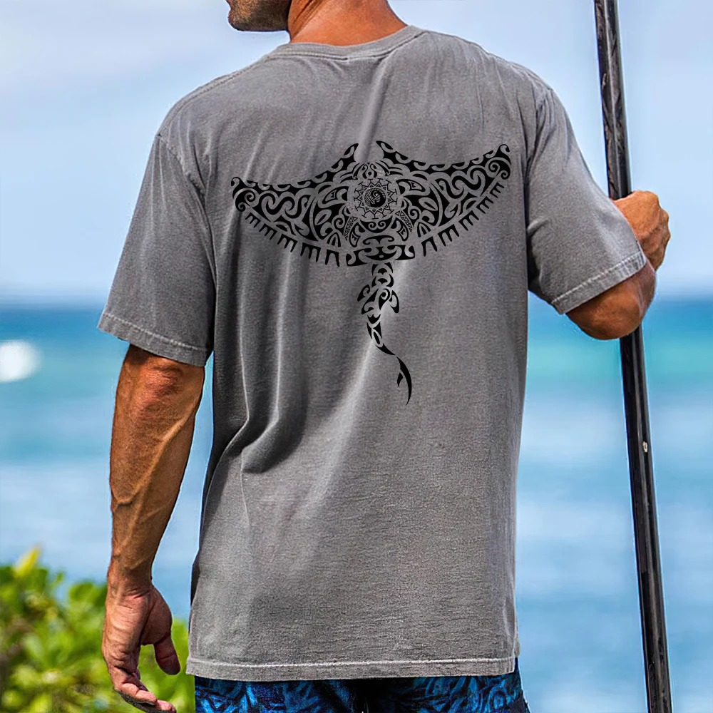 Poletje moška T-Shirt Hawaiian Moška T Majica Casual Moški Oblačila za Plažo Tiskanja Živali Vrhovi 3d Vzorec Kratek Rokav Vsakdanje Tee 2023