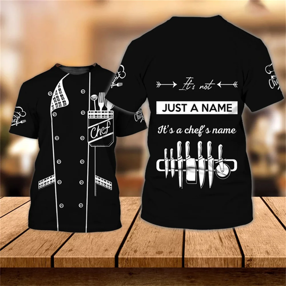 Poletne Moške Kuhar Kratek Rokav T-shirt 3D Tiskanih Moške Retro Punk Street O Vratu Prevelik Kratek Rokav Vrh Prevelik Moški