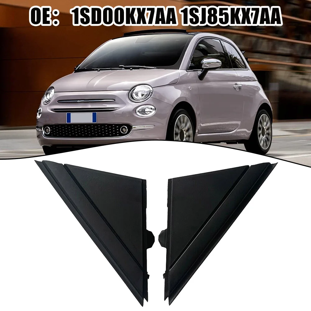 Premium Mat Črna Vrata Ogledalo Zastavo Kritje za Fiat 500 je Združljiv z Fiat 500, 2012 2019 1SD00KX7AA 1SJ85KX7AA