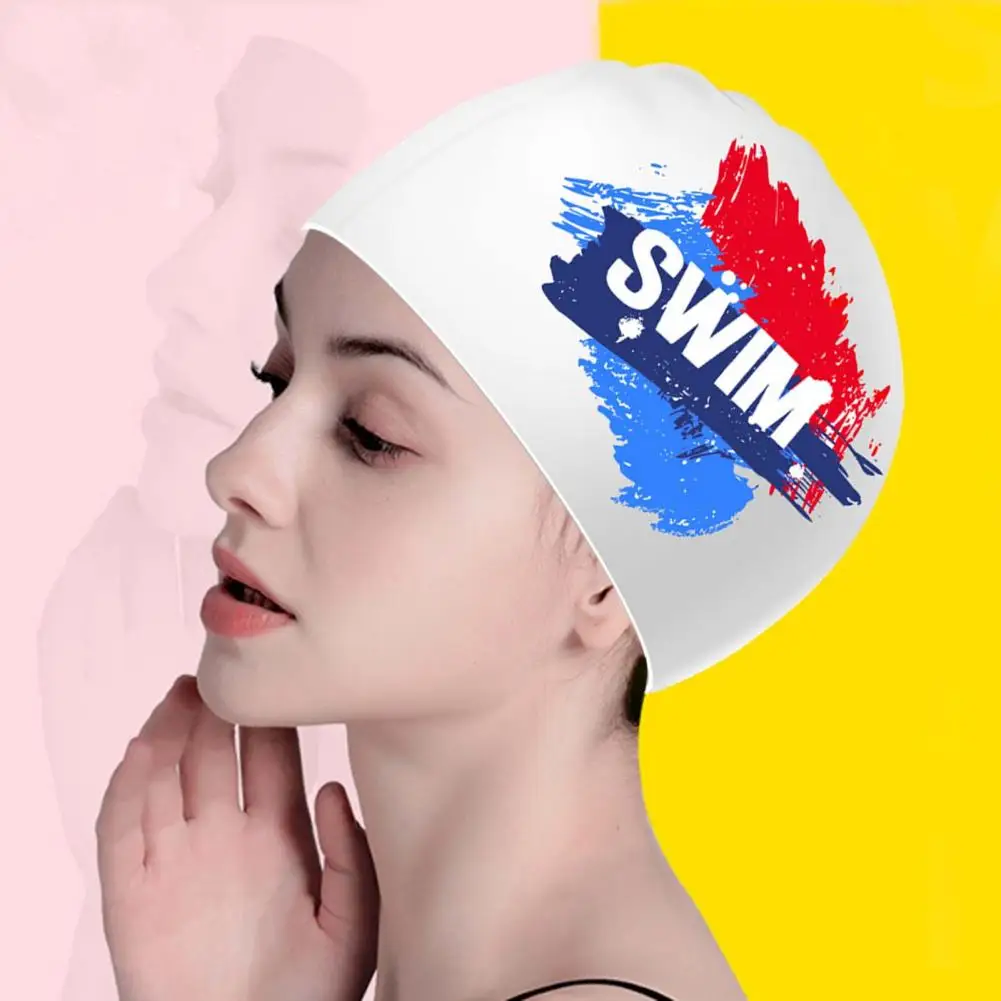 Priročno Hitro Suhe Ultralahkih Tiskanja Plavanje Klobuk Ušesa Kape za Ženske Plavanje Športne Klobuk Plavanje Caps