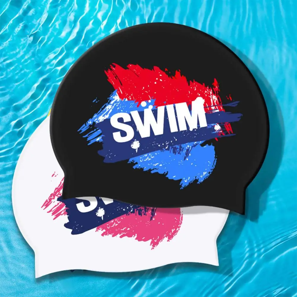 Priročno Hitro Suhe Ultralahkih Tiskanja Plavanje Klobuk Ušesa Kape za Ženske Plavanje Športne Klobuk Plavanje Caps