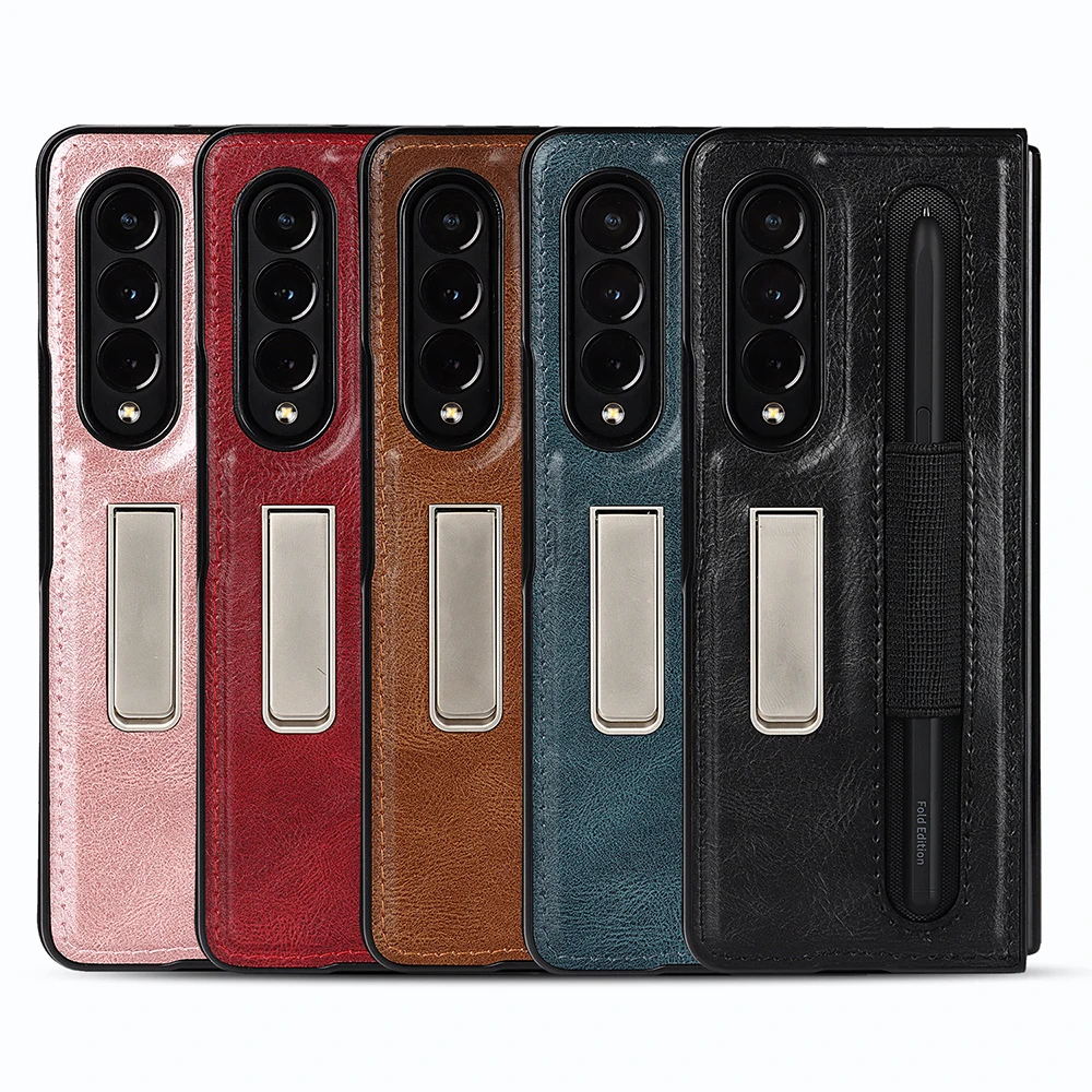 PU Zaščitni ovitek za Samsung Galaxy Ž Krat 3 4Phone Primeru Krat 4 Anti-padec Nori Konj Vzorec Vesa s Pen Edition Lupini