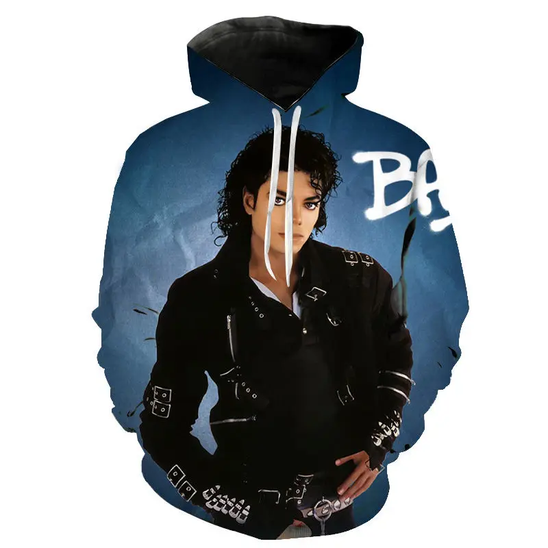Rock Pevec Michael Jackson Hoodies 3D Print Majica Moški Ženske Modni Prevelik Hip Hop Puloverju, ki so Hoody Moški Plašči 6XL