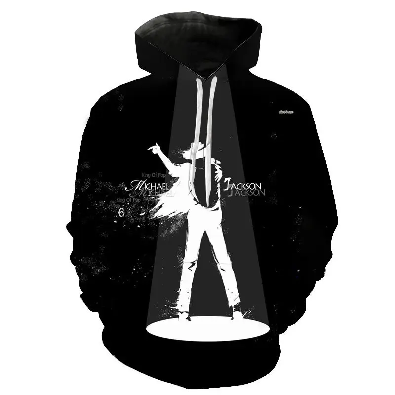 Rock Pevec Michael Jackson Hoodies 3D Print Majica Moški Ženske Modni Prevelik Hip Hop Puloverju, ki so Hoody Moški Plašči 6XL
